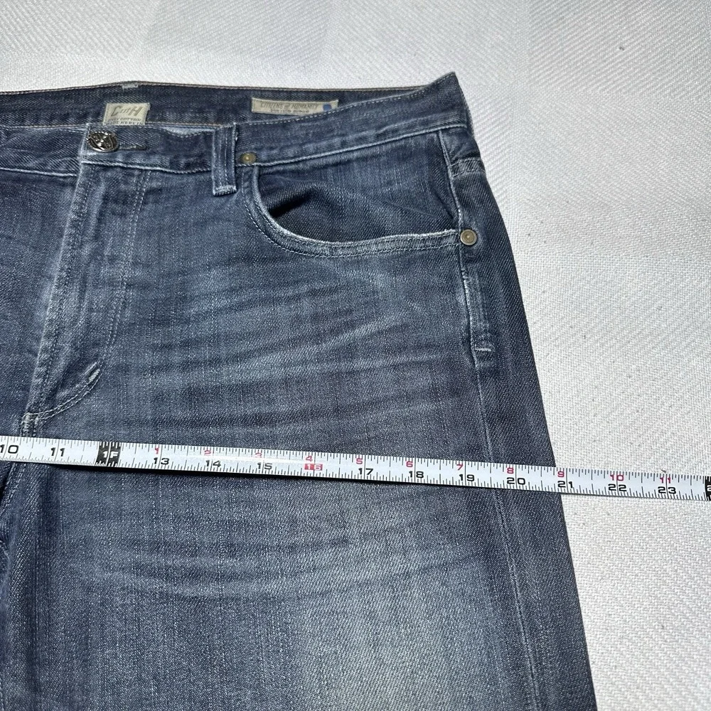 Citizens of Humanity Sid Straight Jeans 34x30 Relaxed Fit Stretch Denim USA Made
